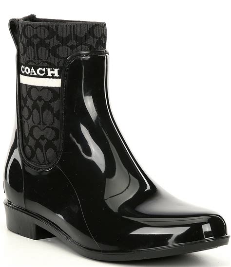 coach water boots cheap|Rain Bootie .